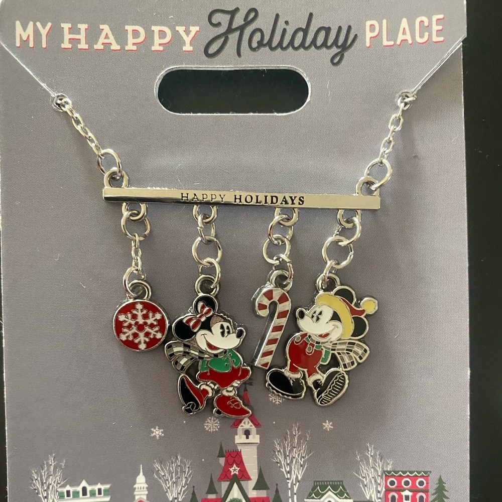My Happy Holiday Place Disney necklace